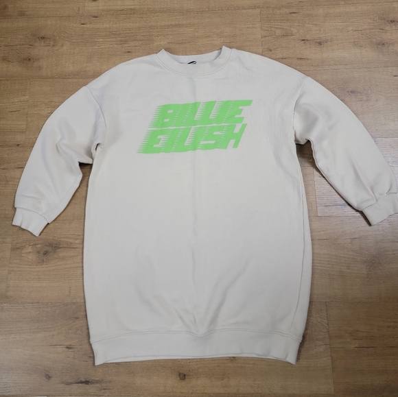 H&M BILLIE EILISH Printed Sweatshirt Dress - Picture 6 of 10